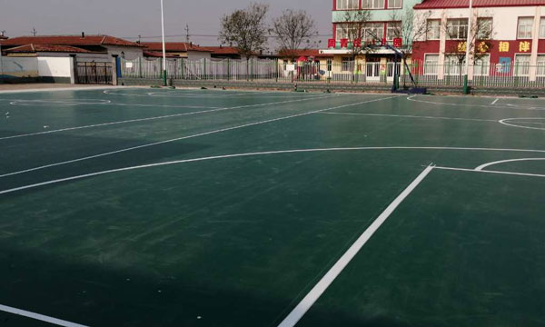 河北篮球场地胶 河北沧州市黄骅市周青庄室外篮球场地胶